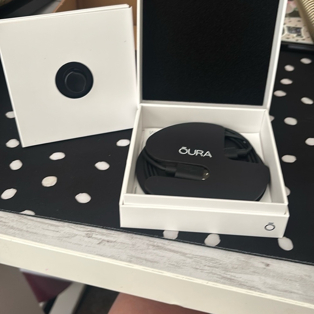 Oura Black Charger 3rd Gen Size 8 NIB